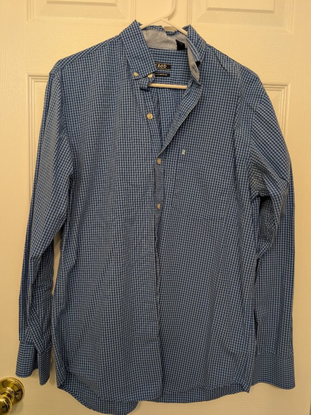 Izod, S/P, Light Blue Plaid